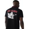 True Religion Men’s JV7 Tipped Polo – Short Sleeve Cut & Sew Knit Polo Shirt with Contrast Trim & Logo(Jet Black)