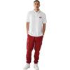 True Religion Men’s JV7 Tipped Polo – Short Sleeve Cut & Sew Knit Polo Shirt with Contrast Trim & Logo(Optic White)
