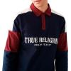 True Religion Men’s Ls Rugby Polo(Dress Blue)