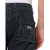 True Religion Mens Non Denim Big T Cargo Jogger(Jet Black)