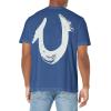 True Religion Men’s Relaxed Nu Brush Tee(Matte Navy)