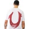 True Religion Men’s Relaxed Nu Brush Tee(Optic White)