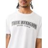 True Religion Men’s Relaxed Overt Painted Tee(Optic White)