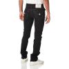 True Religion Men’s Ricky Big T Straight Leg Jean with Back Flap Pockets(Body Rinse Black)