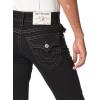 True Religion Men’s Ricky Big T Straight Leg Jean with Back Flap Pockets(Body Rinse Black)