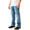 True Religion Men’s Ricky Big T Straight Leg Jean with Back Flap Pockets(Light Breaker)