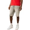 True Religion Men’s Ricky SN Flap Short Fray Hem | Denim Shorts with Flap Pockets and Distressed Hem(Rebel Trail Grey Wash)