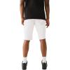 True Religion Men’s Ricky Sn Flap Short Fray Hem with Fray Hem | Premium Denim Shorts(Optic White)