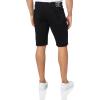 True Religion Mens Ricky Sn Nf 1/2″ Short W/Rips with Fray Hem(Rinse Black)
