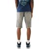 True Religion Men’s Rocco Sn Flap Short Frayed Hem(Moscow Mule Grey Wash)