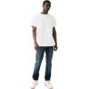 True Religion Men’s Rocco Super T 1/2″ Flap with 32″ Inseam(Aquamarine Dark Wash)