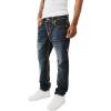 True Religion Men’s Rocco Super T Flap 1/2″ 32″ Inseam(Chanson Blue Blk Wash)