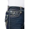 True Religion Men’s Rocco Super T Flap 1/2″ 32″ Inseam(Columbia Dark Wash)