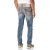 True Religion Men’s Rocco Super T Flap 1/2″ 32″ Inseam(Trophy Dark Wash)