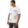 True Religion Men’s SS Embroidery Uni Logo Tee Jet – 100% Cotton Graphic T-Shirt with Crew Neck & Iconic Streetwear Style(Optic White)