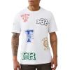 True Religion Men’s SS Embroidery Uni Logo Tee Jet – 100% Cotton Graphic T-Shirt with Crew Neck & Iconic Streetwear Style(Optic White)