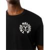 True Religion Men’s Short Sleeve Buddha Face Tee – Casual Graphic T-Shirt(Jet Black)