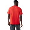 True Religion Men’s Short Sleeve SRS Graphic Tee – Casual Crew Neck T-Shirt(Flame Scarlet)