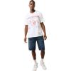 True Religion Men’s Short Sleeve SRS Graphic Tee – Casual Crew Neck T-Shirt(Optic White)