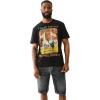 True Religion Men’s Short Sleeve True Court Tee – Casual Graphic Crew Neck T-Shirt(Jet Black)