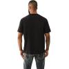 True Religion Men’s Short Sleeve True Court Tee – Casual Graphic Crew Neck T-Shirt(Jet Black)