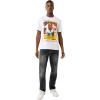 True Religion Men’s Short Sleeve True Court Tee – Casual Graphic Crew Neck T-Shirt(Optic White)