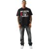 True Religion Men’s Short Sleeve True Vintage No.1 Tee – Casual Graphic Crew Neck T-Shirt(Jet Black)