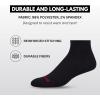True Religion Mens Socks 6 & 12 Pairs No Show Socks for Men Premium Athletic Shoe Size 8-12(6 Pairs: Black)