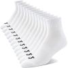 True Religion Mens Socks Ankle Socks for Men 6 & 12 Pairs Quarter Premium Athletic Shoe Size 8-12(12 Pairs: White)