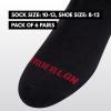 True Religion Mens Socks Ankle Socks for Men 6 & 12 Pairs Quarter Premium Athletic Shoe Size 8-12(6 Pairs: Black)