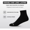 True Religion Mens Socks Ankle Socks for Men 6 & 12 Pairs Quarter Premium Athletic Shoe Size 8-12(6 Pairs: Black)