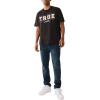 True Religion Men’s Ss True Stitch Tee(Jet Black)