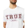 True Religion Men’s Ss True Stitch Tee(Optic White)