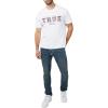 True Religion Men’s Ss True Stitch Tee(Optic White)