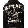 True Religion Men’s Super QT Cinched Zip Up Hoodie | Premium Active Top with Logo Detailing and Full Zip