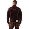 True Religion Men’s Super T Oversized Velvet Jacket – Horseshoe Logo & Bold Stitching