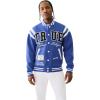 True Religion Men’s True Uni. Varsity Jacket – Mazarine Blue | Classic Baseball Jacket(Mazarine Blue)