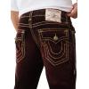 True Religion Mens Velvet Ricky Super T Flap 34in(Velvet Brown Wash)