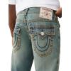 True Religion Ricky Super T Flap Men’s Jeans – Denim Pants with Iconic Stitching & Flap Pockets