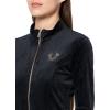 True Religion TR Velour Tracksuit Jacket for Women(Jet Black)