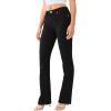 True Religion Women’s Becca Mid Rise Boot Cut Single Needle Stitching Jeans Pant – Black Body Rinse(Black Body Rinse)