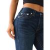 True Religion Women’s Becca Mid Rise Bootcut Crystal Flap – Single Needle Stitching Peak Spot Jeans Pant(Indigo Upgrade)