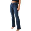 True Religion Women’s Becca Mid Rise Bootcut Crystal Flap – Single Needle Stitching Peak Spot Jeans Pant(Indigo Upgrade)