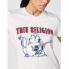 True Religion Womens Buddha Slim Vneck Tee(Optic White)