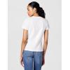 True Religion Womens Buddha Slim Vneck Tee(Optic White)