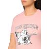 True Religion Womens Buddha Slim Vneck Tee(Rosebud)