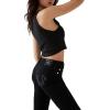 True Religion Women’s Jennie Mid Rise Curvy Fit Skinny Ankle Jean(2sb Body Rinse Black)