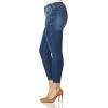 True Religion Women’s Jennie Mid Rise Curvy Fit Skinny Ankle Jean(Catcher)