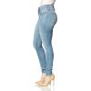 True Religion Women’s Jennie Mid Rise Curvy Fit Skinny Ankle Jean(Sky Light)
