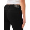 True Religion Women’s Jennie Mid Rise Curvy Skinny fit Comfort Jeans- Single Needle Stitching – Peak spot Color(Black Body Rinse)